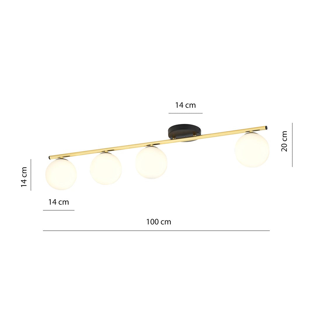 MONZA 4 – Minimalistische plafondlamp met verfijnde uitstraling