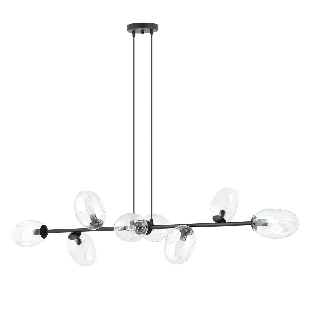 PANDORA 8 Black Transparant – Indrukwekkende lichtbeleving met transparante elegantie