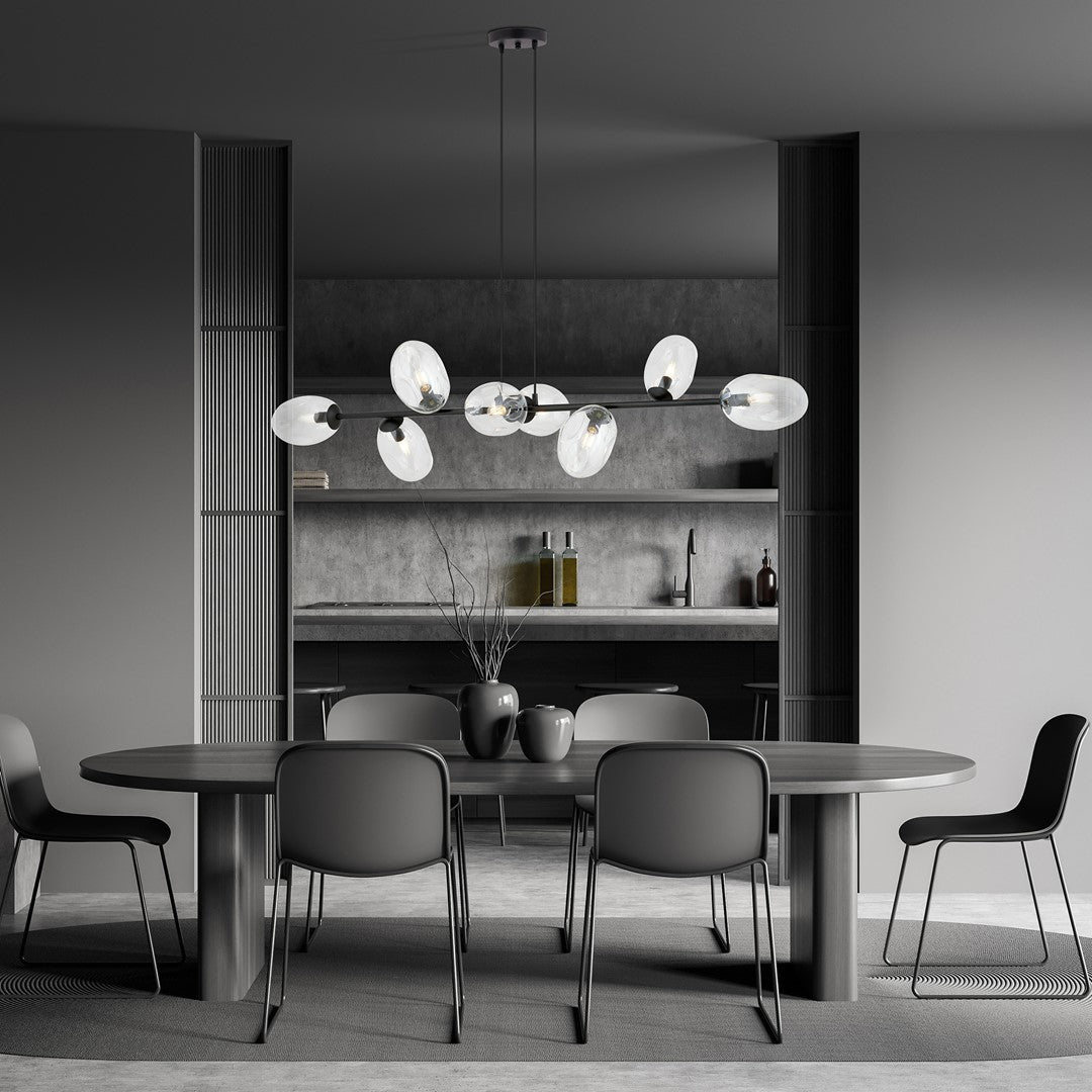 PANDORA 8 Black Transparant – Indrukwekkende lichtbeleving met transparante elegantie