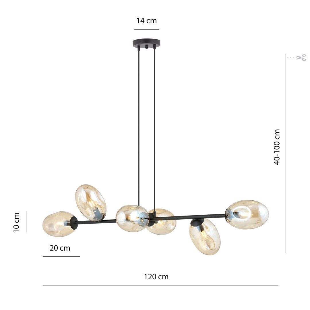 PANDORA 6 Black Miodowy – Verfijnd design met warme expressie en maatwerkoptie