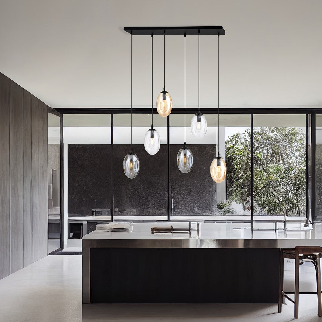 ASTRAL 6-BL-MIX Hanglamp – Unieke blikvanger met sierlijke vormen en veelzijdig design