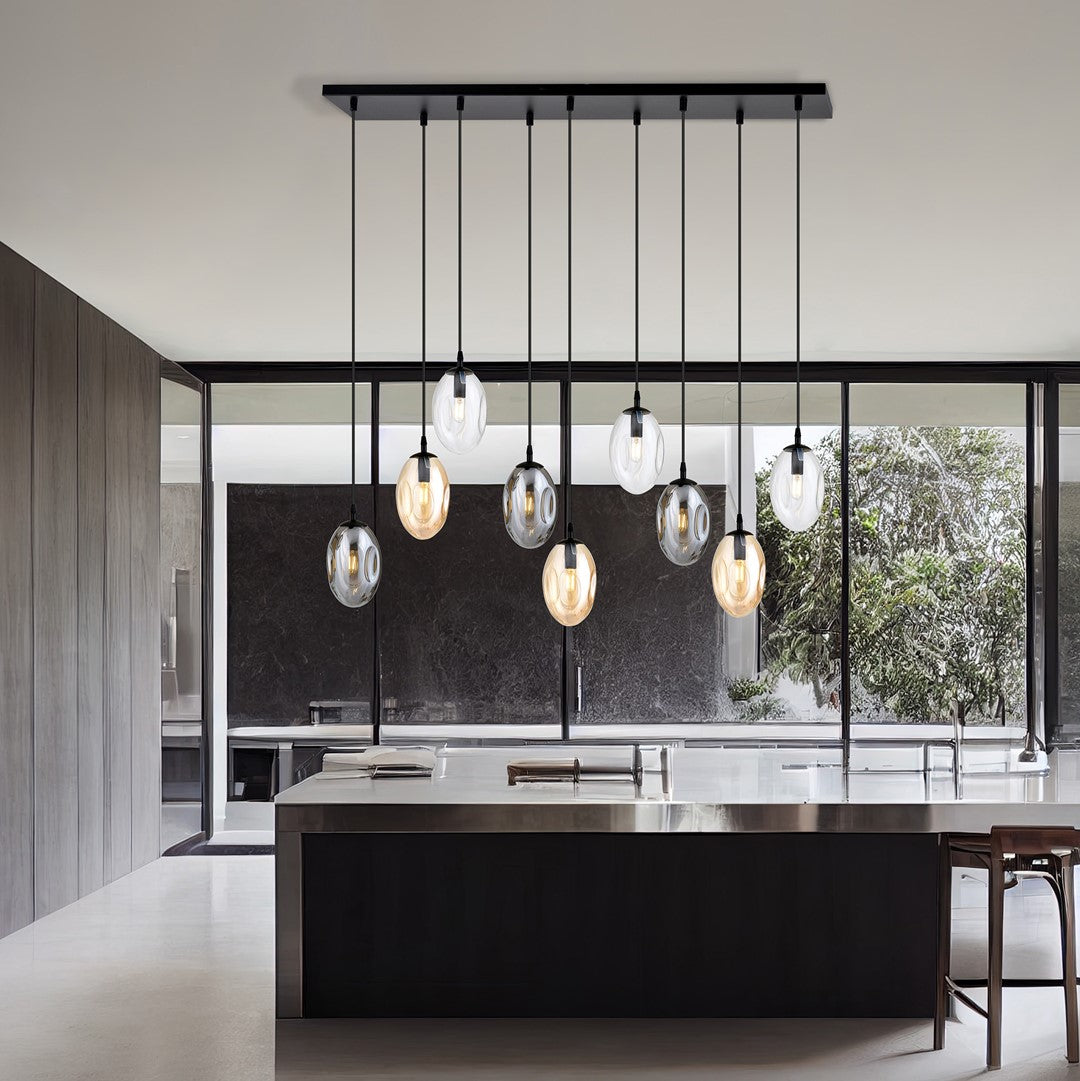ASTRAL 9 BL MIX – Moderne elegantie met karaktervolle lampenkappen