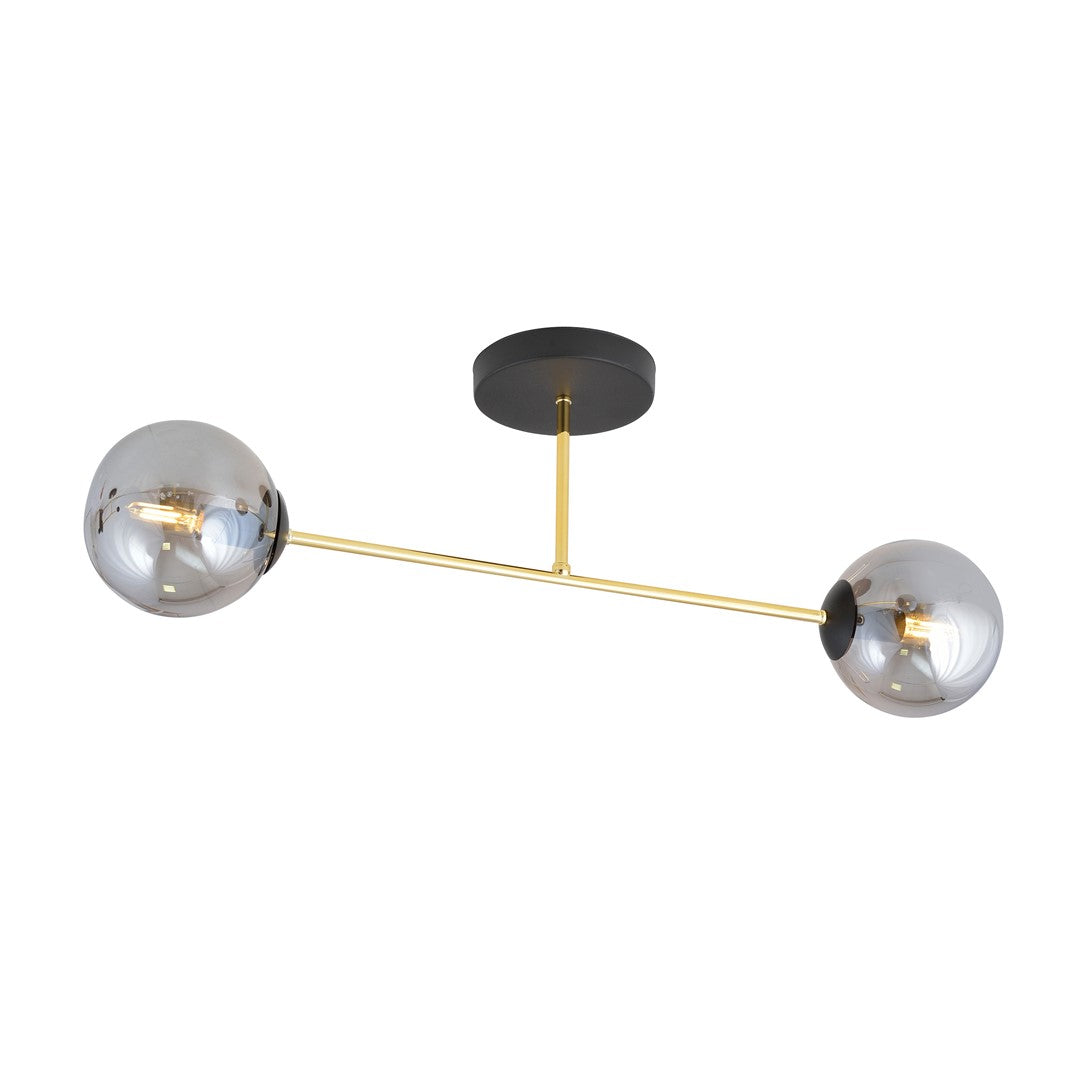 MAGNUM 2 – Verfijnde plafondlamp met goudaccenten voor een elegant modern interieur