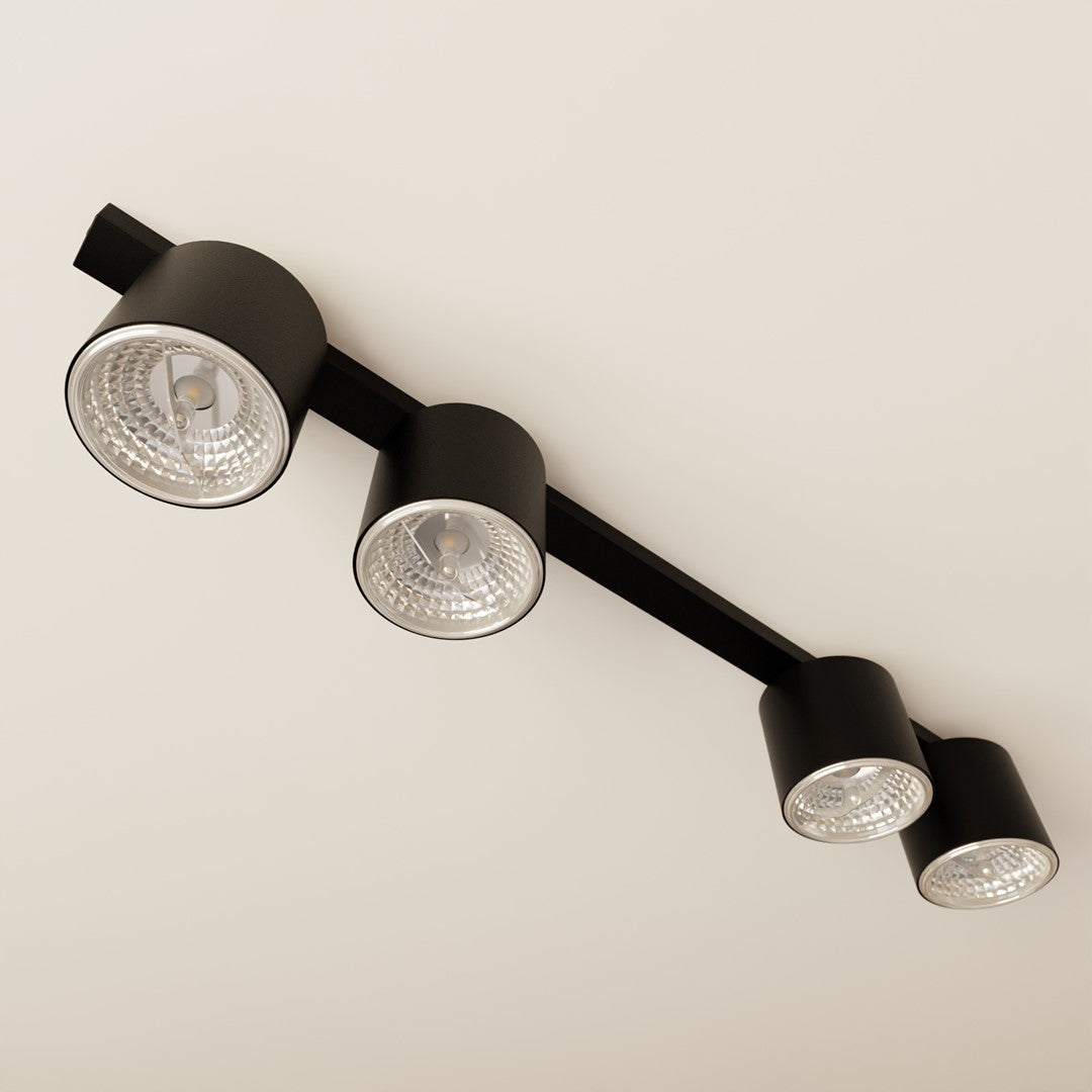 NANO 4 Black – Gerichte verlichting in een strak, minimalistisch design