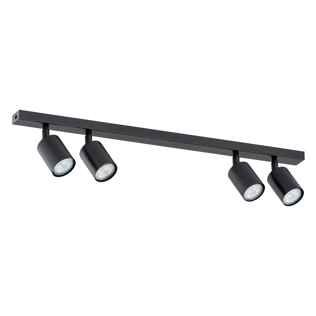 FLASH 4 Black – Minimalistische plafondlamp met strakke lijnen en krachtig licht