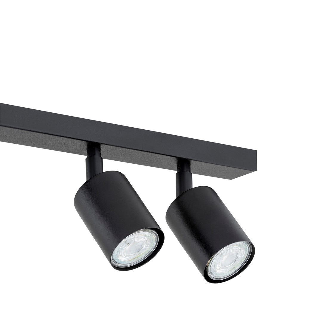 FLASH 4 Black – Minimalistische plafondlamp met strakke lijnen en krachtig licht