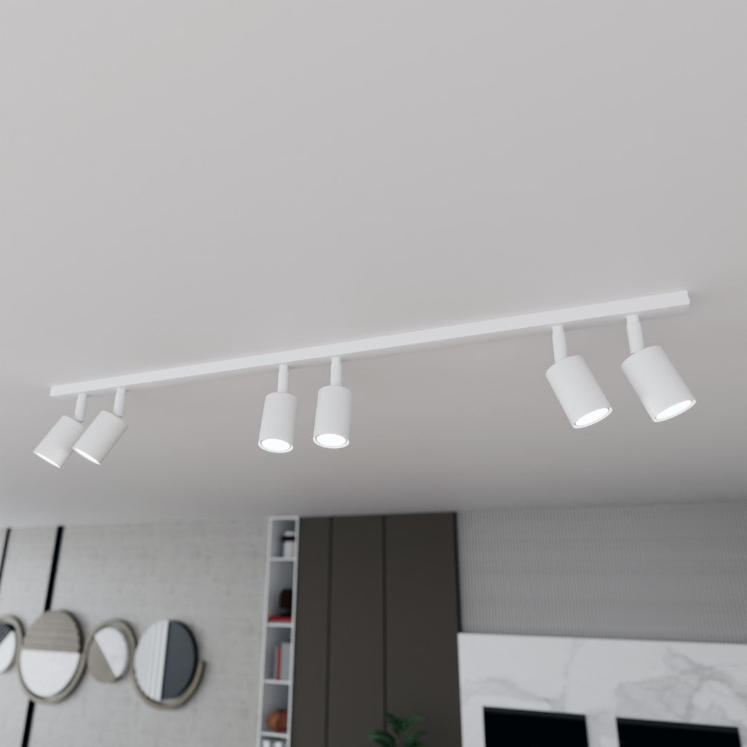 FLASH 6 White – Minimalistische plafondlamp met krachtige lichtverdeling