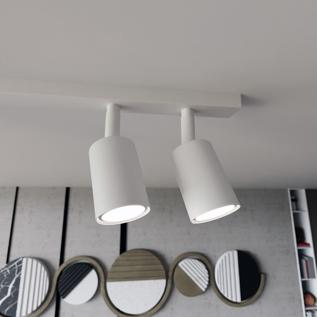 FLASH 6 White – Minimalistische plafondlamp met krachtige lichtverdeling