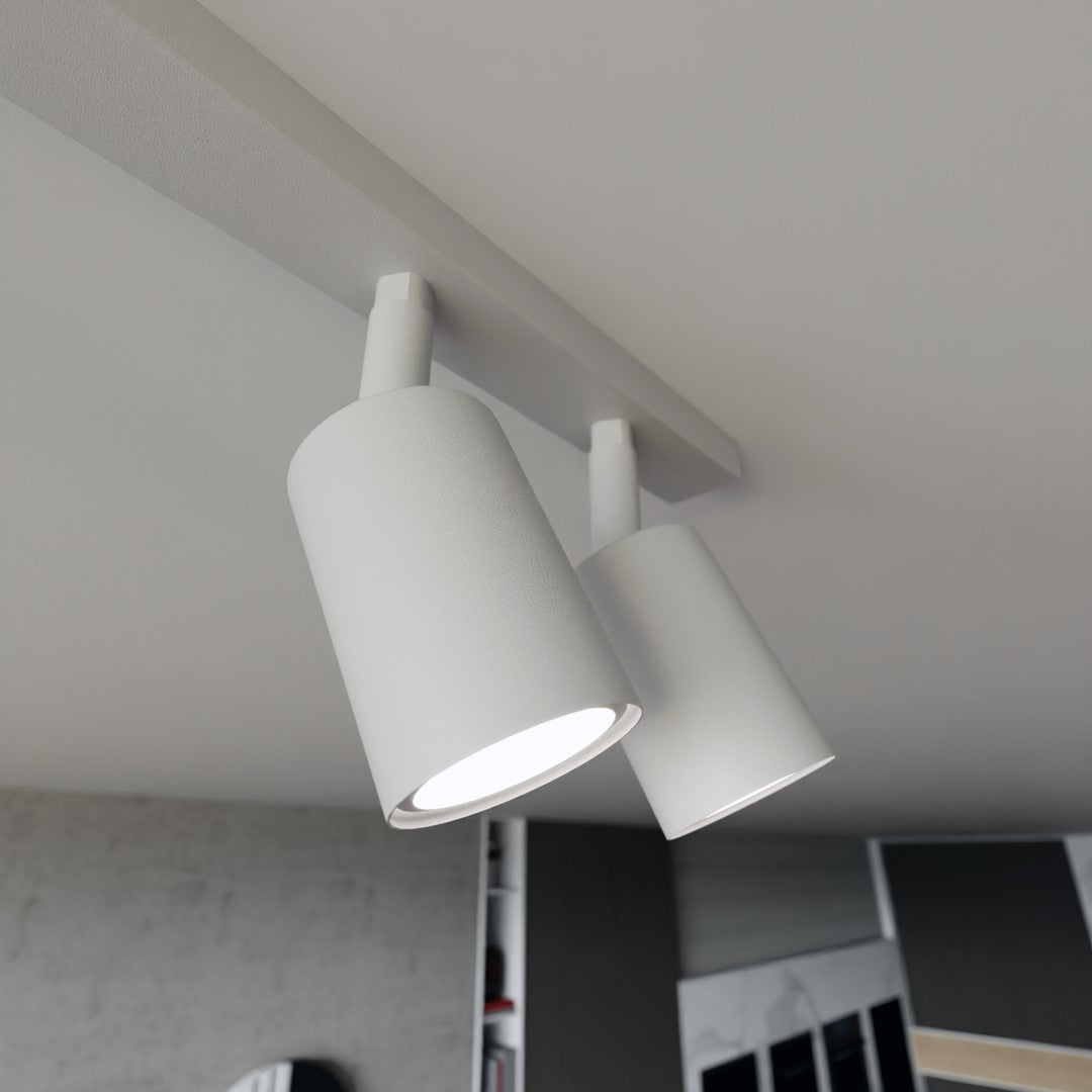 FLASH 6 White – Minimalistische plafondlamp met krachtige lichtverdeling