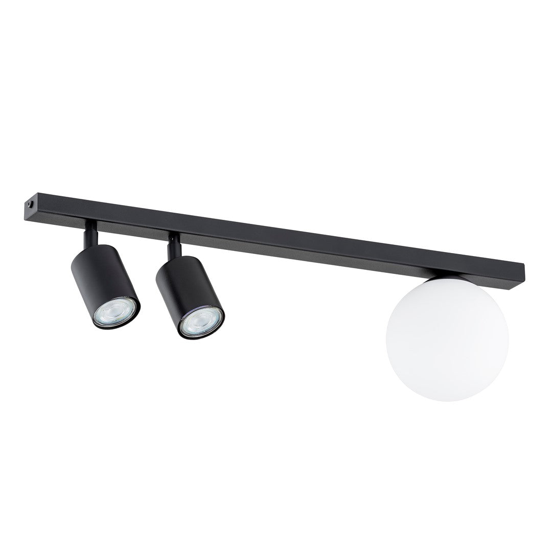 BASTER 3 Black – Strakke plafondlamp met functionele precisie en modern karakter