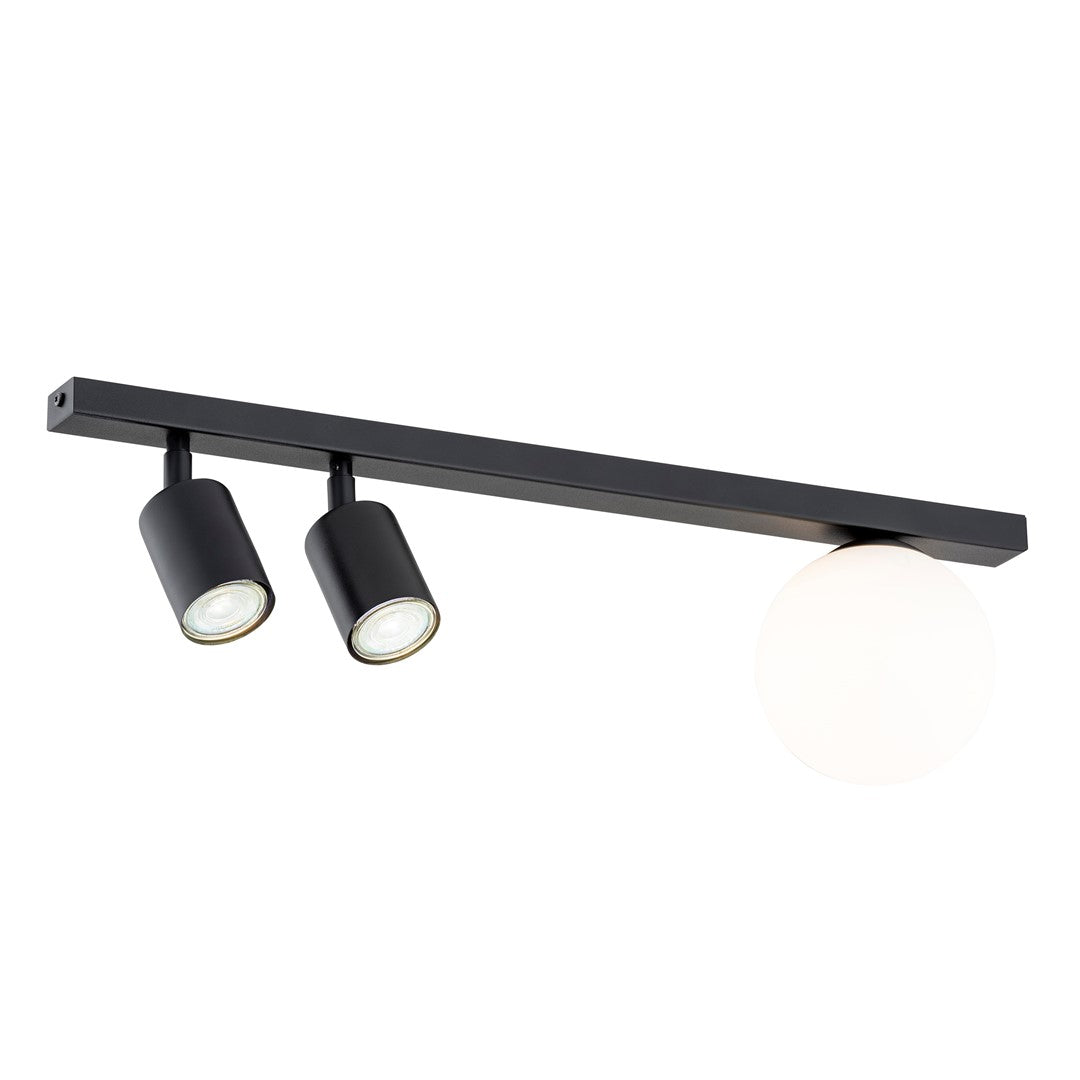 BASTER 3 Black – Strakke plafondlamp met functionele precisie en modern karakter