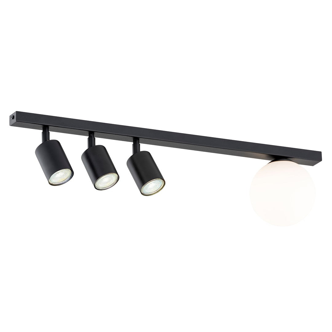 BASTER 4 Black – Strakke plafondlamp die functionaliteit en esthetiek verenigt