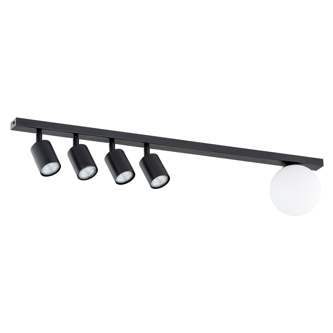 BASTER 5 Black – Eigentijdse plafondlamp die stijl en functie verenigt