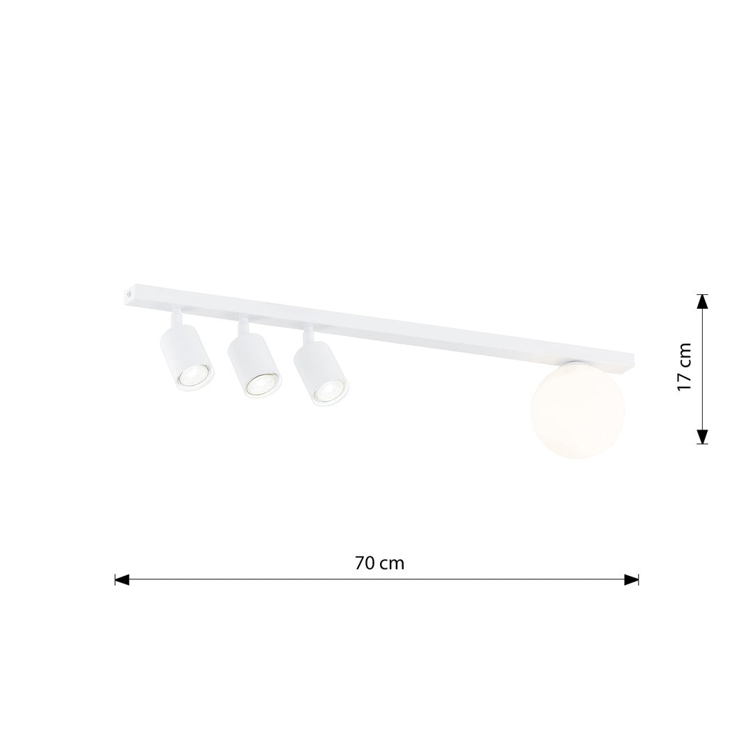 BASTER 4 White – Minimalistisch design met heldere uitstraling en veelzijdig karakter