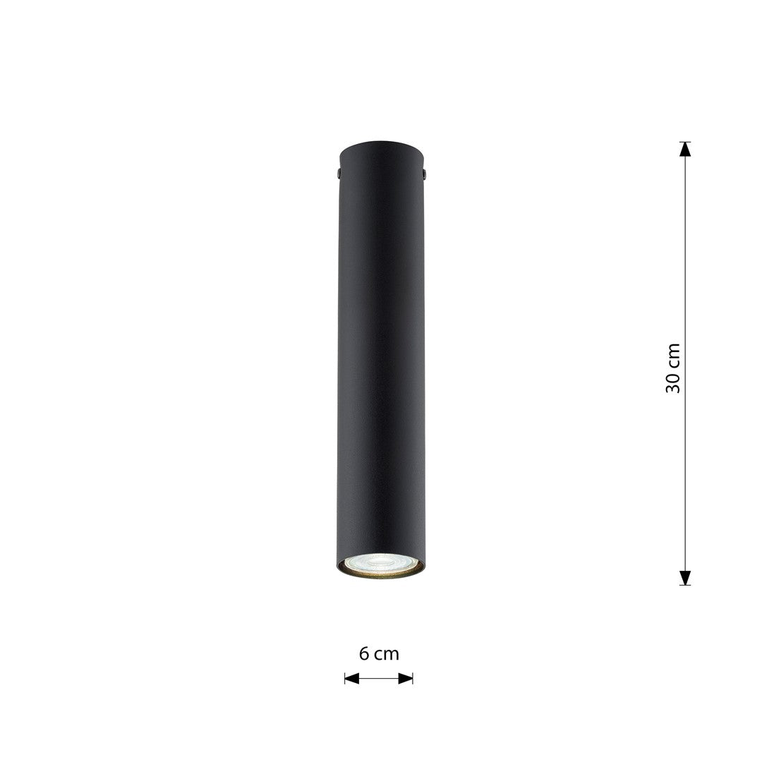 TECNO 1M Black – Minimalistische spot met moderne uitstraling en krachtig effect