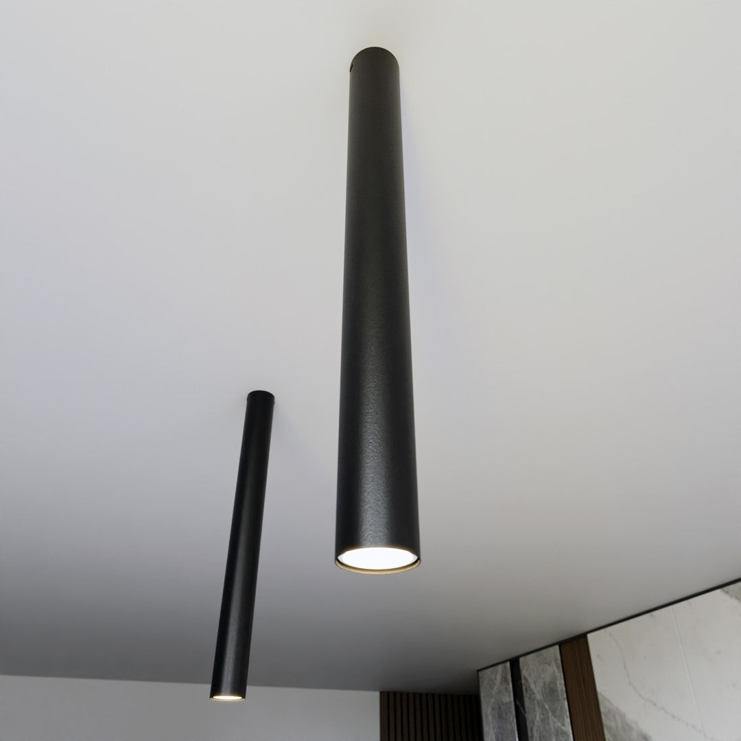 TECNO 1XL Black – Minimalistische XL-spot met krachtige lichtprestatie