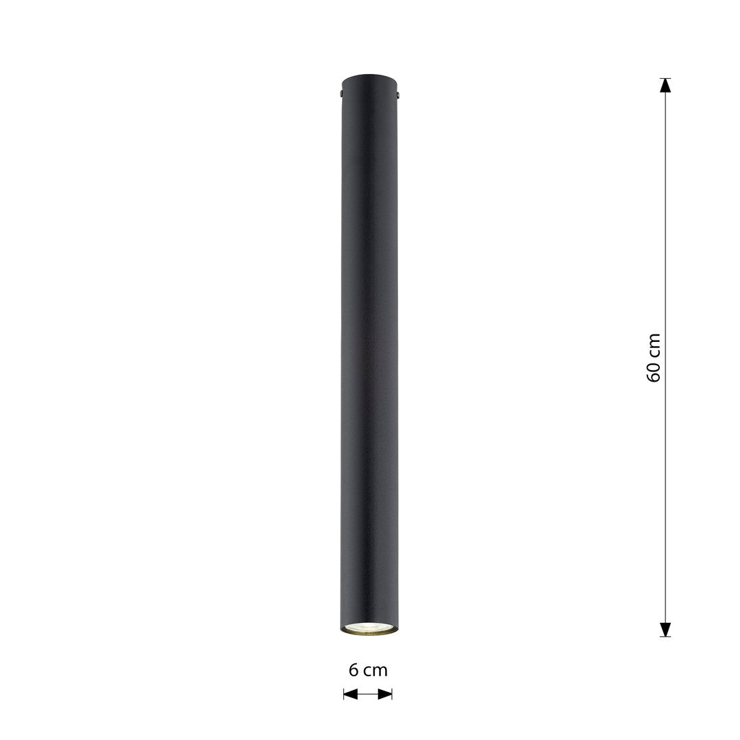 TECNO 1XL Black – Minimalistische XL-spot met krachtige lichtprestatie