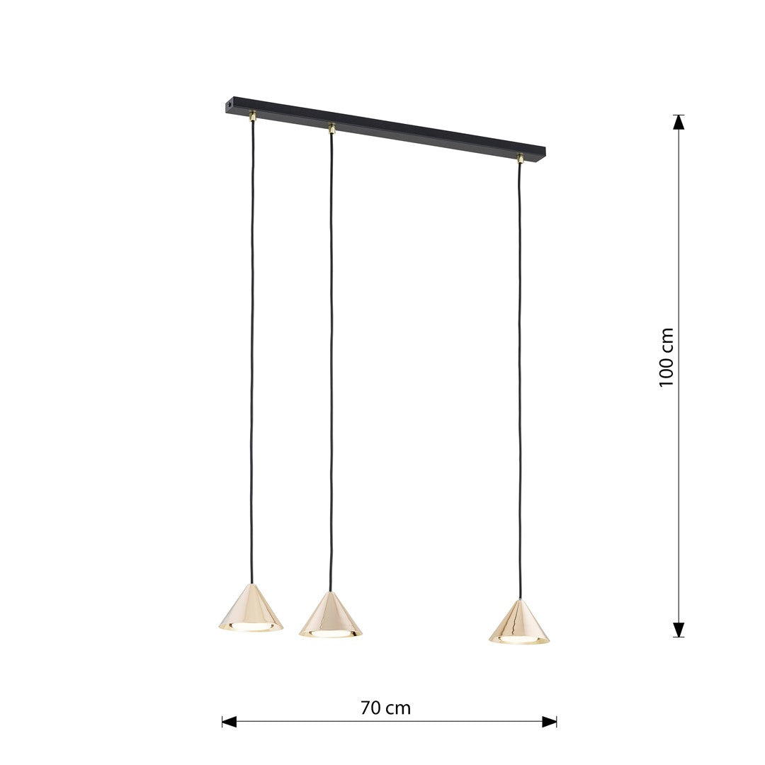 ELIT 3 Black Gold – Strakke luxe met gouden flair voor moderne interieurs