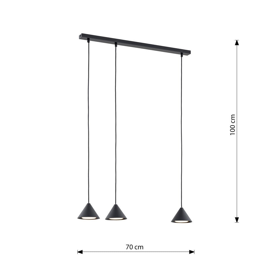 ELIT 3 Black – Minimalistische elegantie voor stijlvolle interieurs
