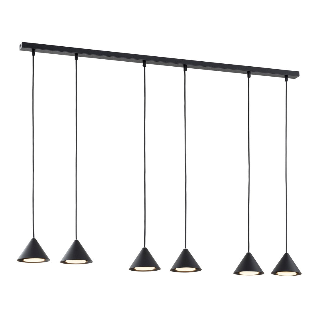 ELIT 6 Black – Statement hanglamp met minimalistische kracht en tijdloze stijl