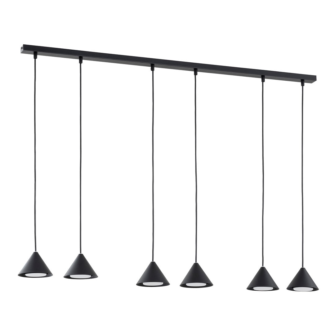 ELIT 6 Black – Statement hanglamp met minimalistische kracht en tijdloze stijl