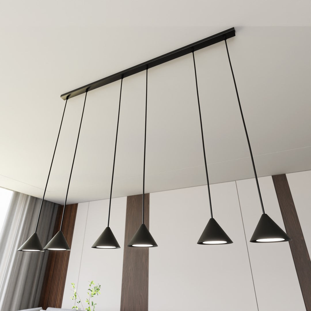 ELIT 6 Black – Statement hanglamp met minimalistische kracht en tijdloze stijl