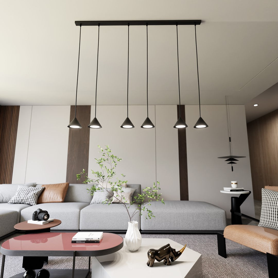 ELIT 6 Black – Statement hanglamp met minimalistische kracht en tijdloze stijl