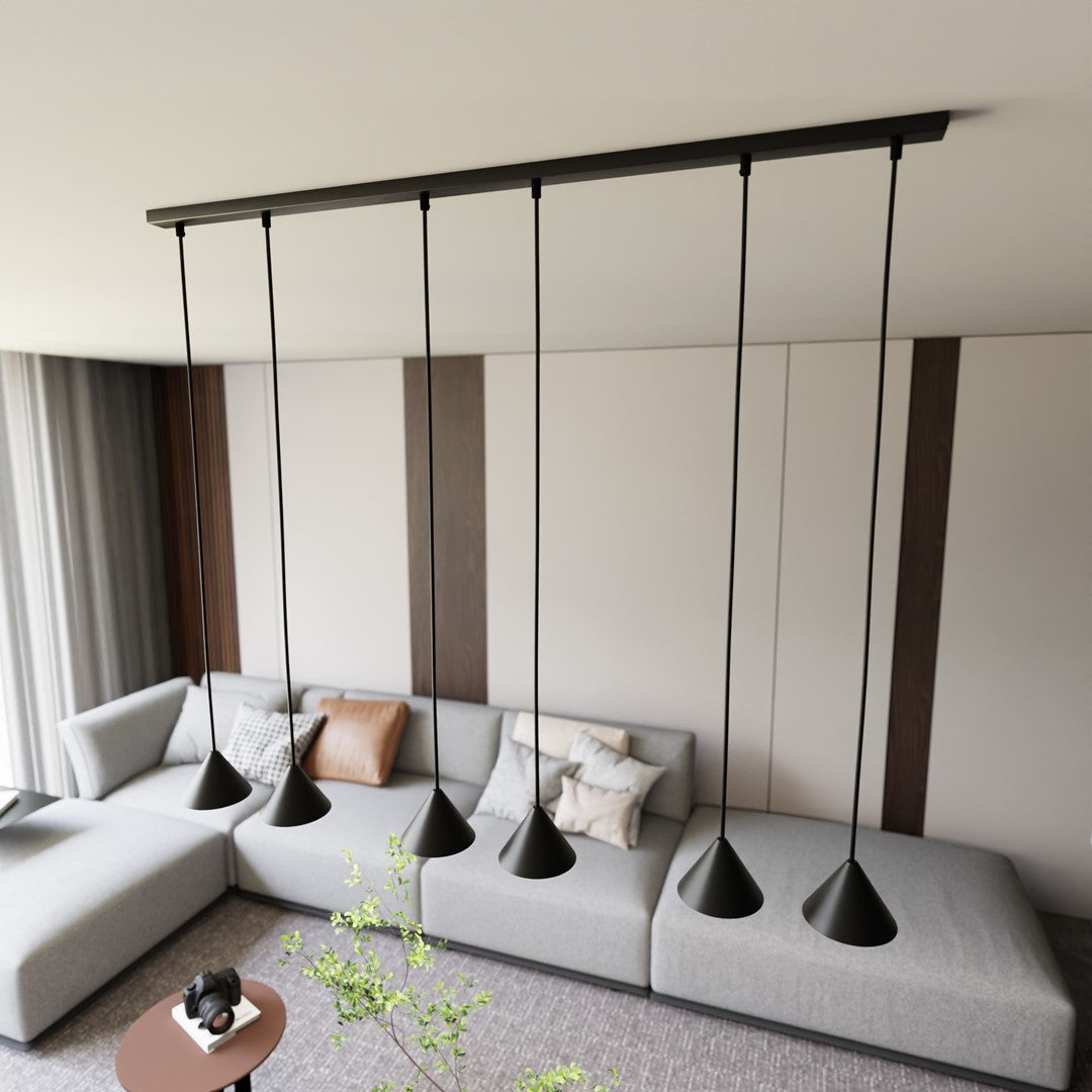 ELIT 6 Black – Statement hanglamp met minimalistische kracht en tijdloze stijl