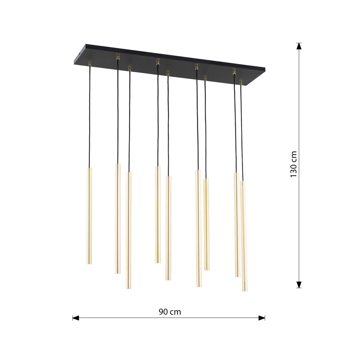 SELTER 9 GOLD Luxueuze Eyecatcher met Gouden Glamour – Breng Elegant Licht in je Interieur