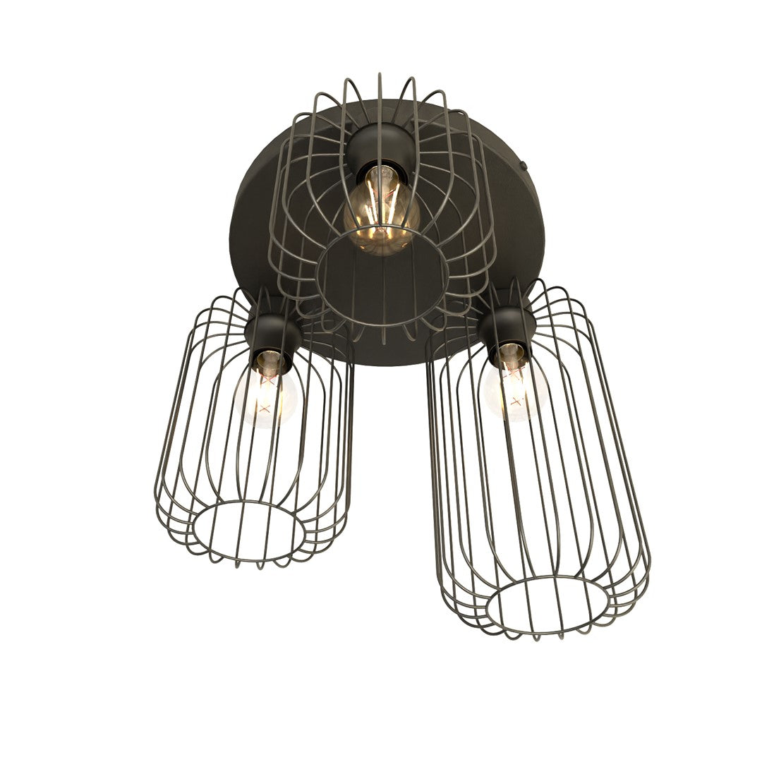 BARN 3PREM – Stoere draadlamp met loft-uitstraling voor een industrieel interieur