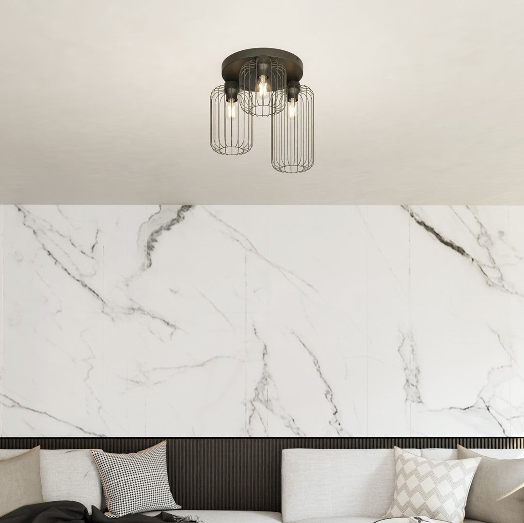 BARN 3PREM – Stoere draadlamp met loft-uitstraling voor een industrieel interieur