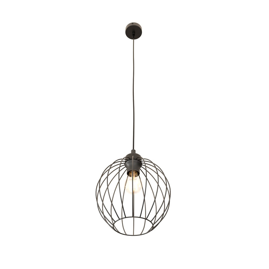 NANDO 1 Black – Industriële hanglamp met stoer karakter en opvallend lichteffect