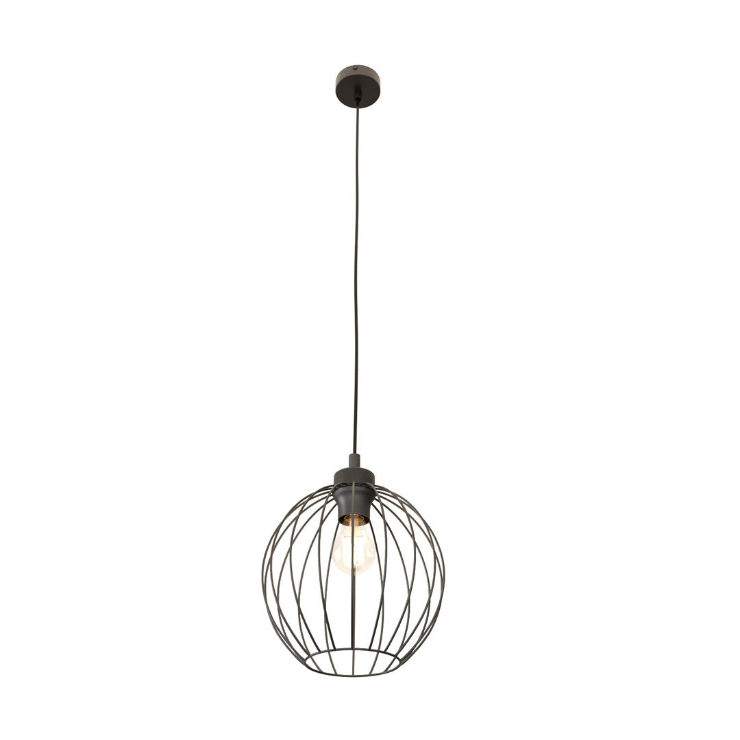 NANDO 1 Black – Industriële hanglamp met stoer karakter en opvallend lichteffect