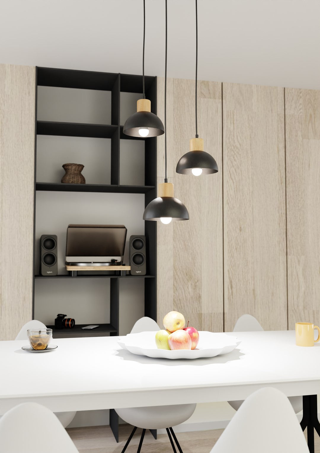 SECO 3 Premium Black – Scandinavisch design met warme houten accenten