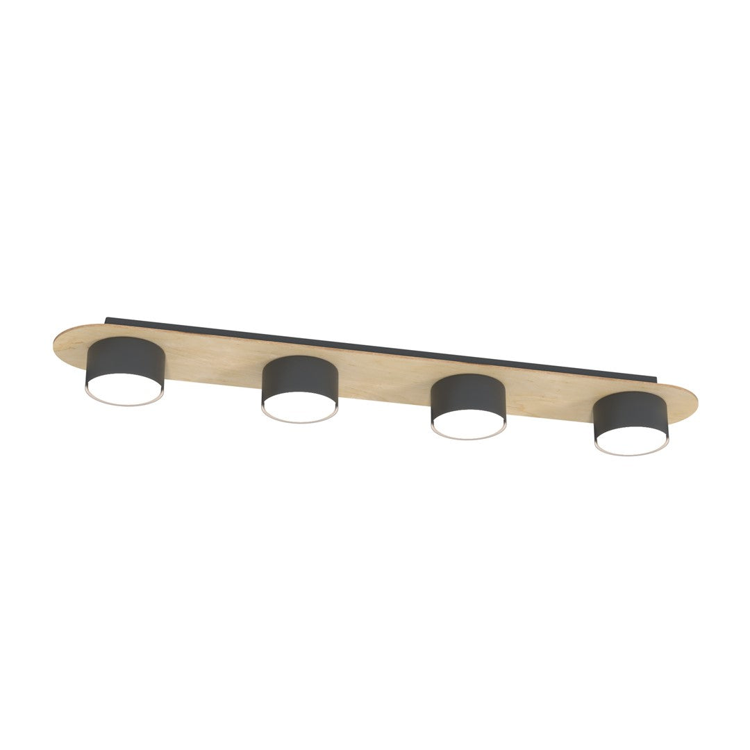 DIAZ 4 Black Wood – Minimalistisch design met warme houtaccenten