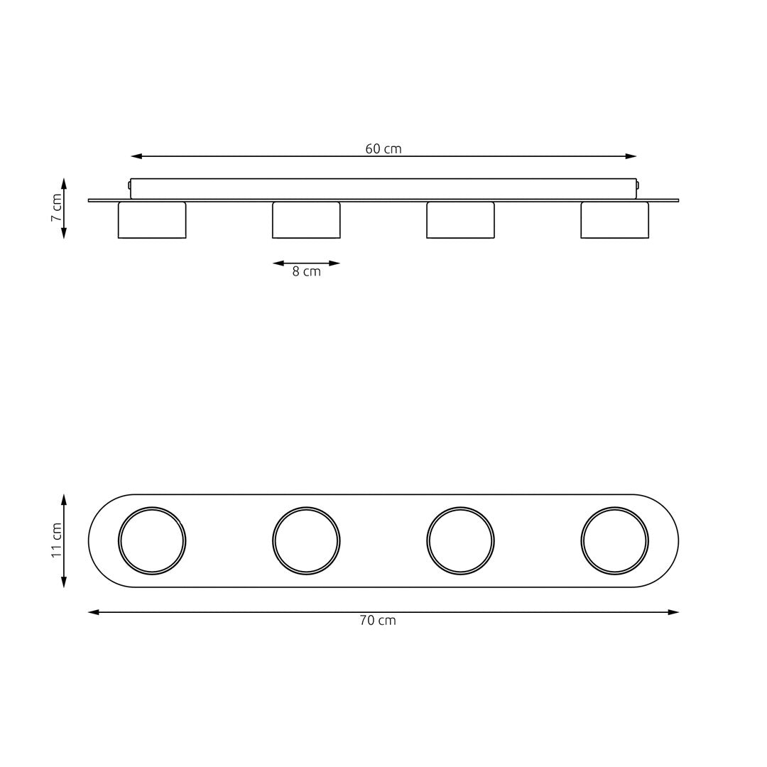 DIAZ 4 Black Wood – Minimalistisch design met warme houtaccenten