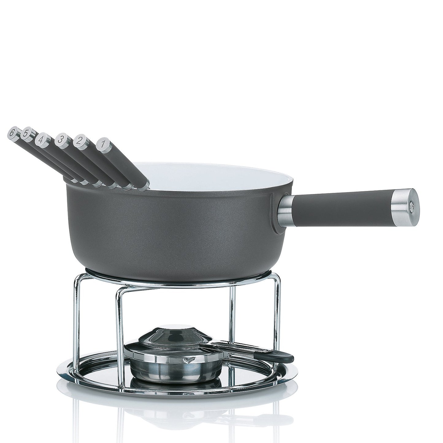 KELA Lancy Kaasfondueset – Premium fonduebeleving met krasvaste GREBLON-coating en stijlvol design