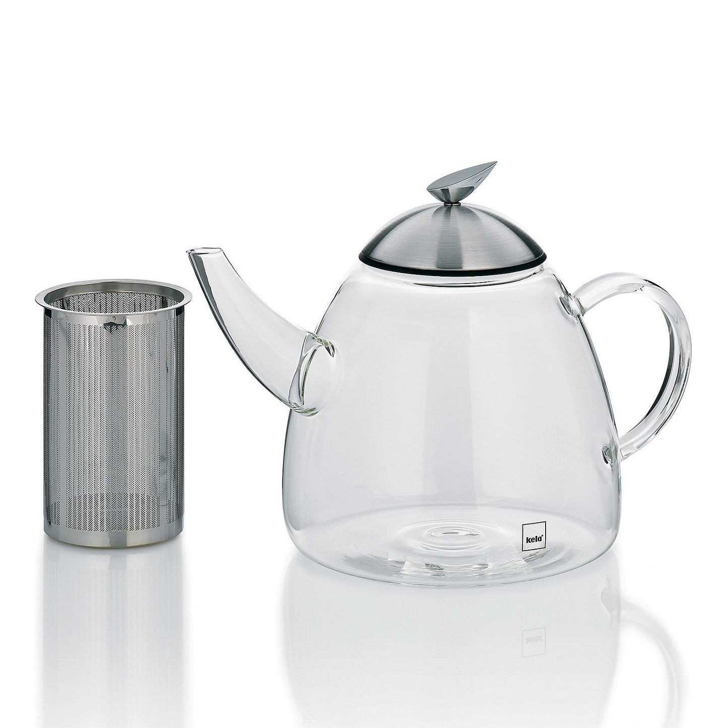 AURORA Theepot – RVS – 1,8 L – Met Uitneembare Zeef