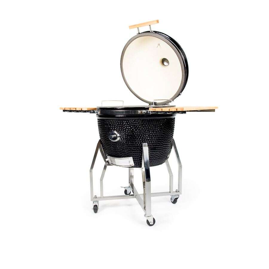 YAKINIKU Kamado 24" XXLARGE – Compleet Pro Grillpakket met Onderstel, Zijtafels en Hoes