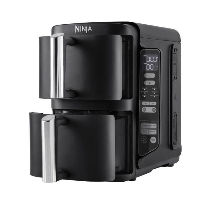 NINJA SL300EU Double Stack Airfryer – Slimme Krachtpatser met Dubbele Lades