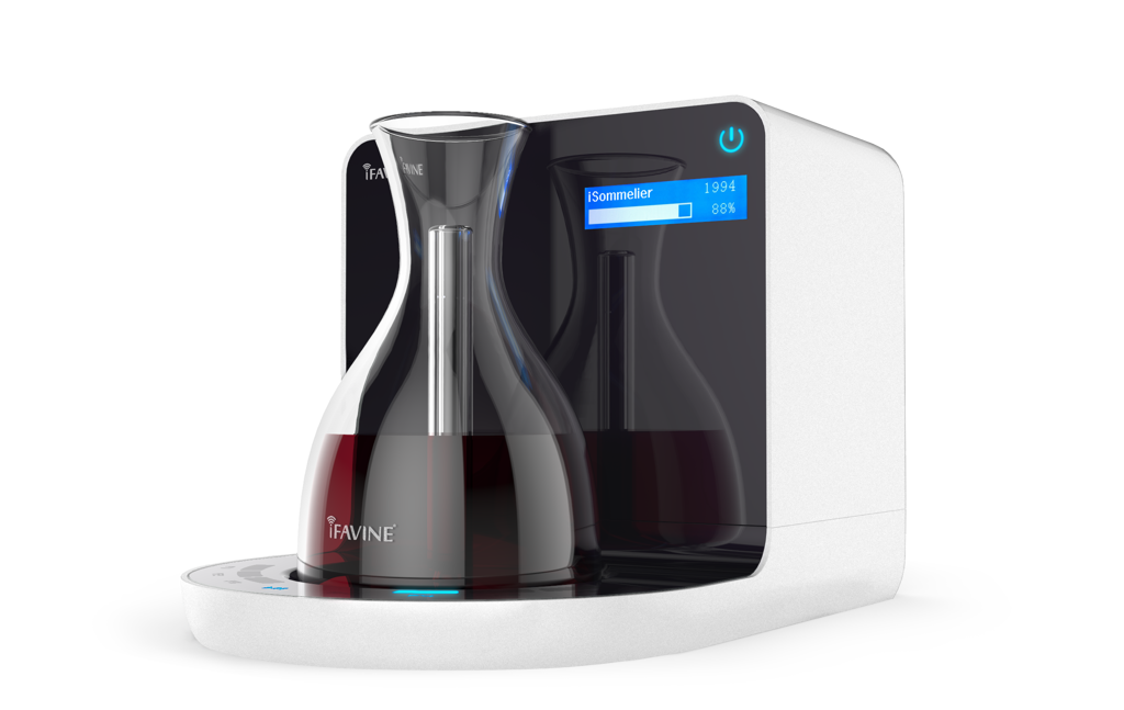 Ifavine iSommelier Pro Smart Decanter – Geavanceerd Wijn Decanteren in Stijlvol Wit