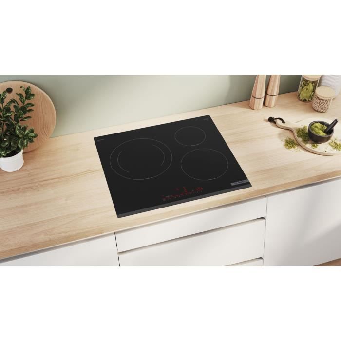 BOSCH PIJ631HB1E Inductiekookplaat – 3 Zones met Kracht en Precisie in Strak Zwart Design (59 cm)