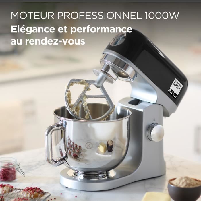 KENWOOD KMX750BK Patisserie Keukenrobot – Stijlvolle 5L Mixer in Elegant Zwart