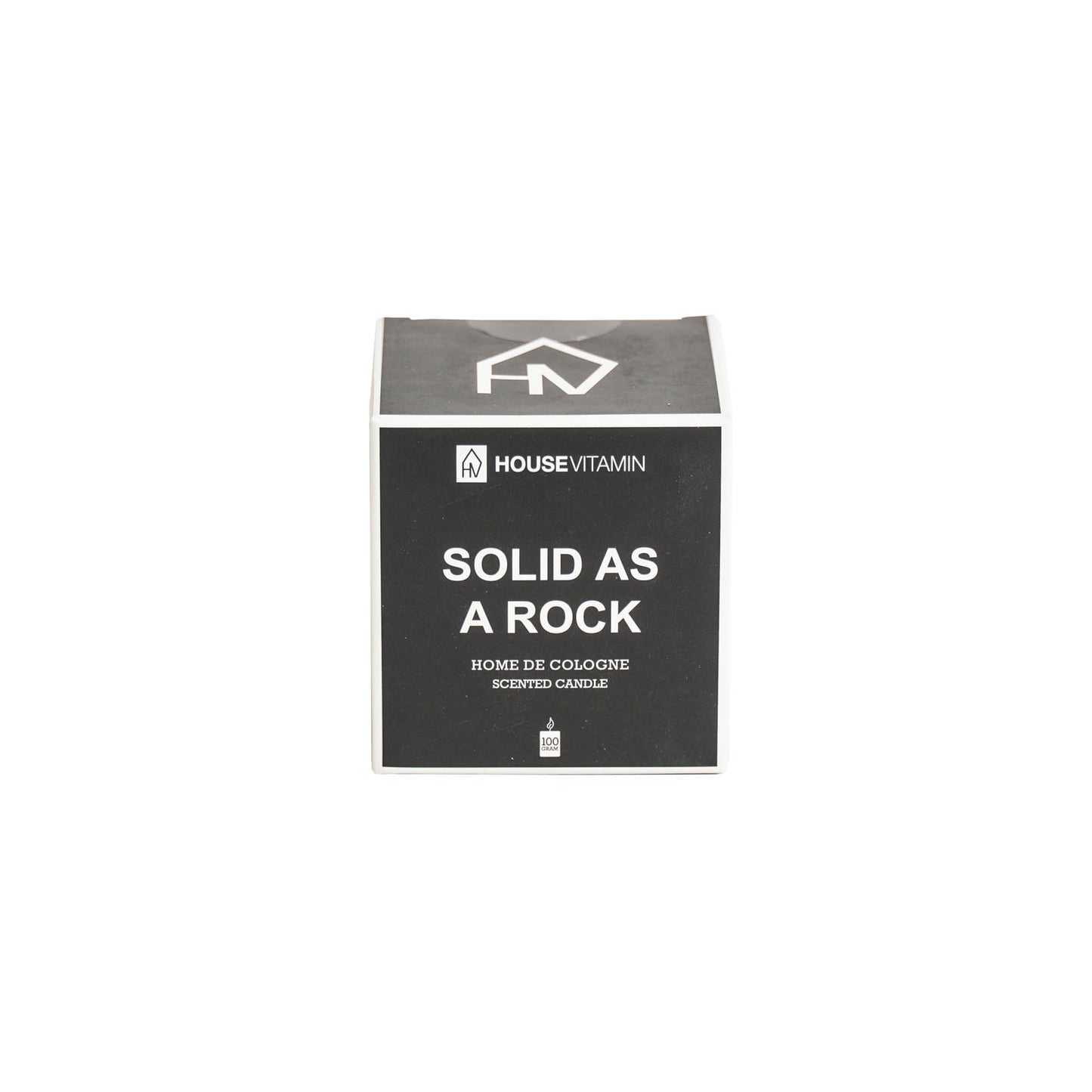 HV Home de Cologne Solid as a Rock – Geurkaars 100g met kalme kracht