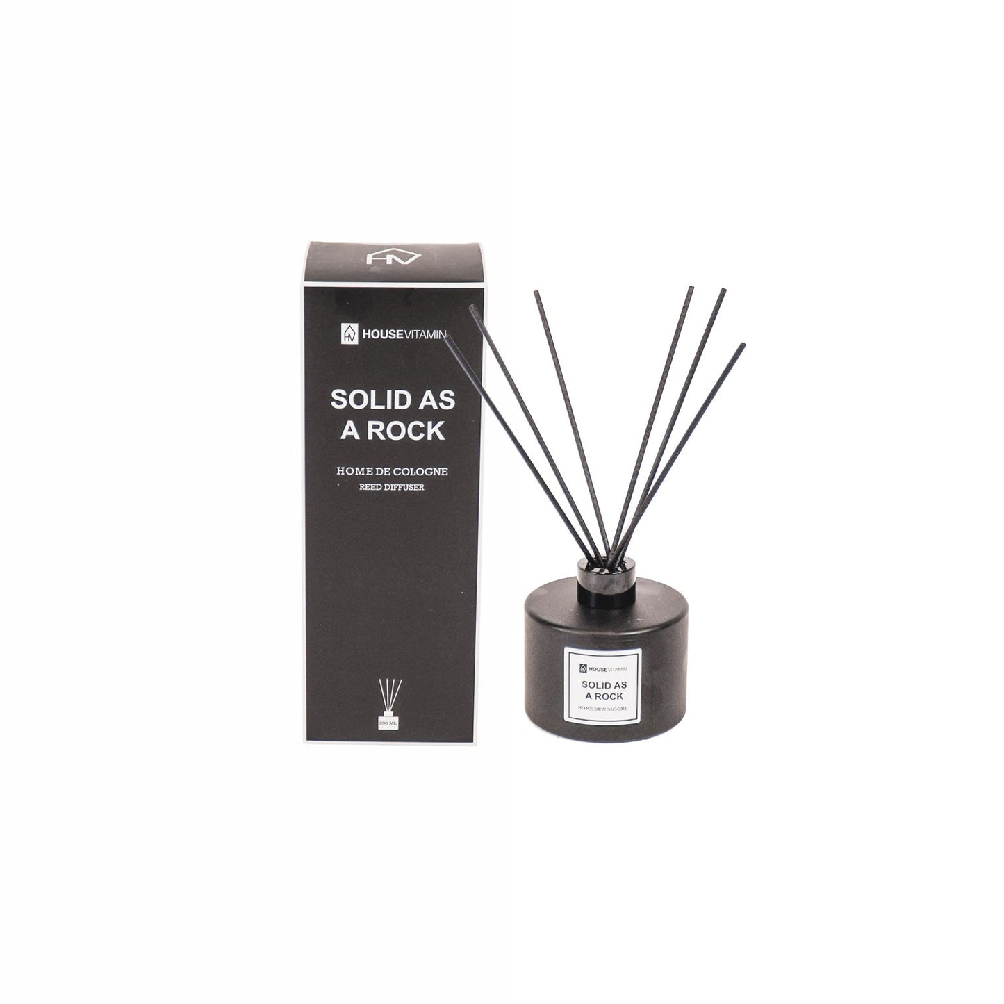 HV HOME de Cologne Reed Diffuser – Solid As A Rock: Trendy geurverspreider met warme bergamot voor balans en stijl