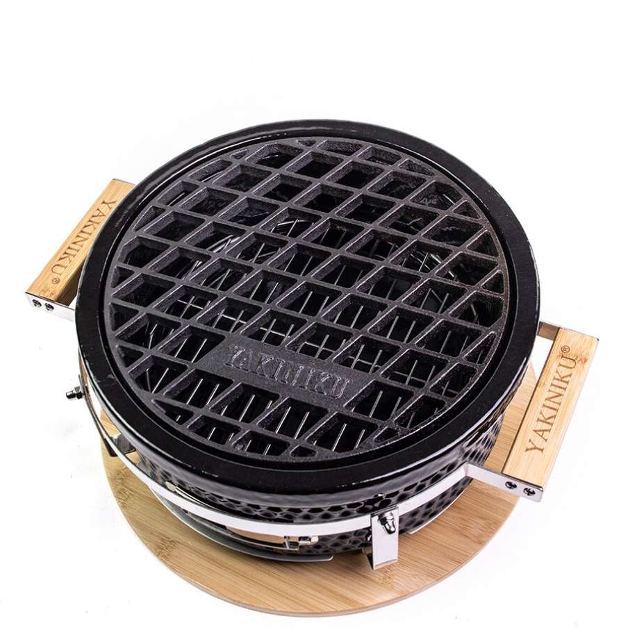 YAKINIKU Shichirin Tafelgrill Rond Rooster – Authentiek Grillen met Gietijzer