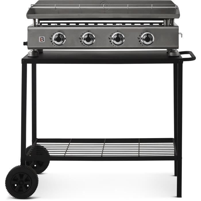 BRASERO Trolley voor Plancha – Stevige Stalen Ondersteuning van 85 cm