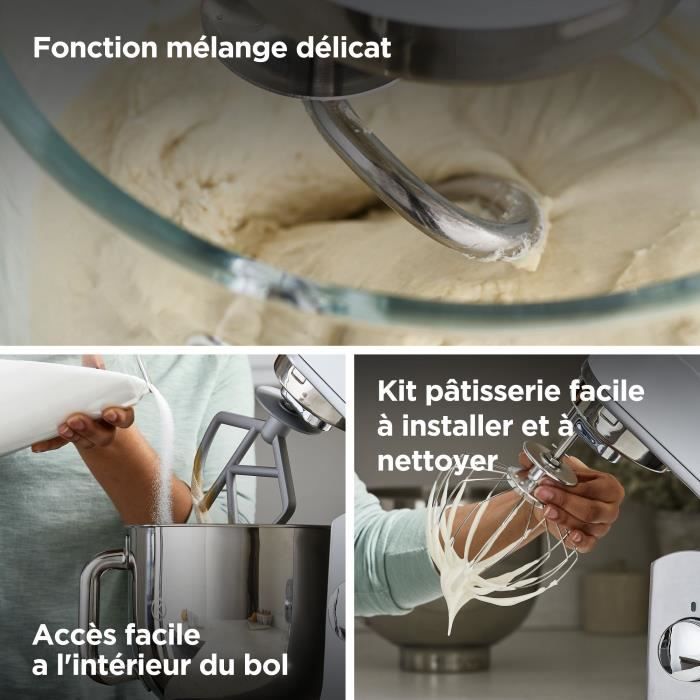 KENWOOD KMX750BK Patisserie Keukenrobot – Stijlvolle 5L Mixer in Elegant Zwart