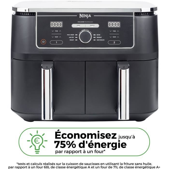 NINJA Foodi Max AF400EU DualZone Luchtfriteuse – Twee Zones, Dubbel Zoveel Mogelijkheden
