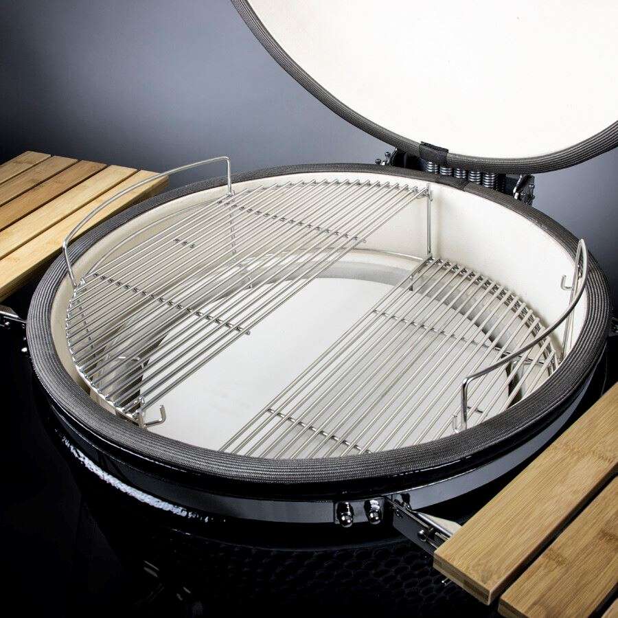 YAKINIKU Kamado 24" XXLARGE – Compleet Pro Grillpakket met Onderstel, Zijtafels en Hoes